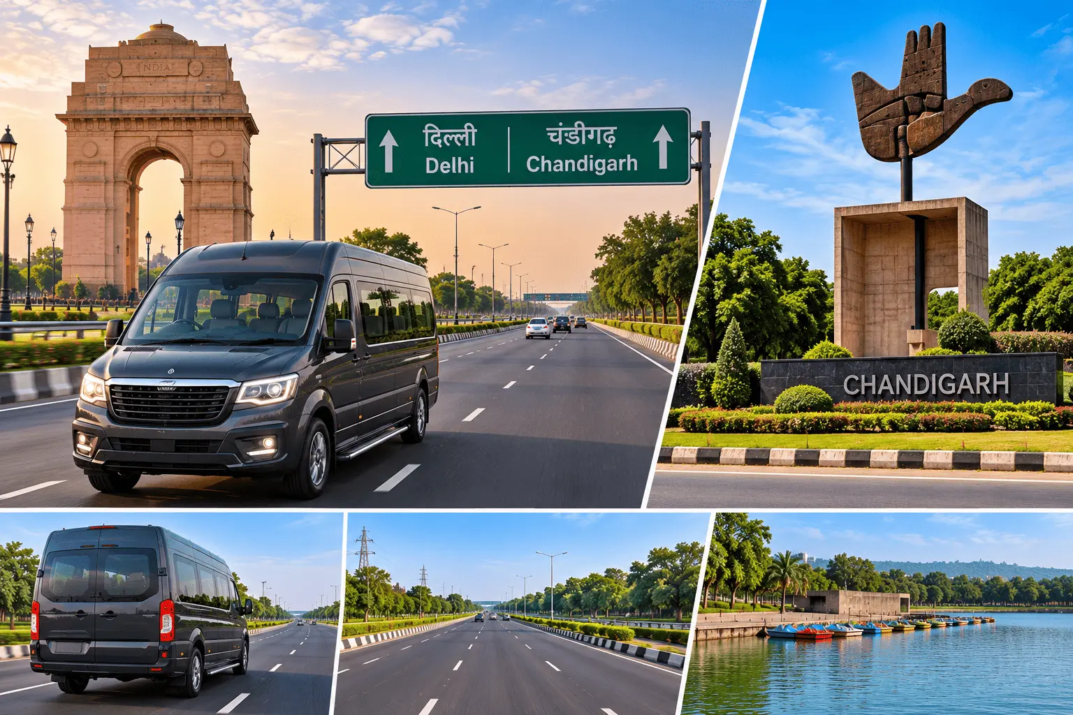 Delhi to Chandigarh by Force Urbania