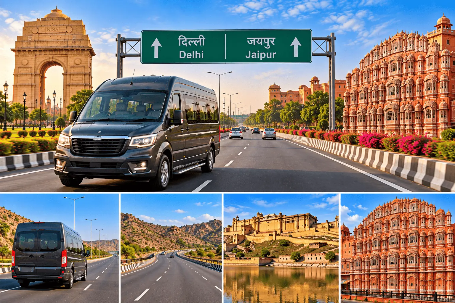 Delhi to Jaipur Force Urbania Rental