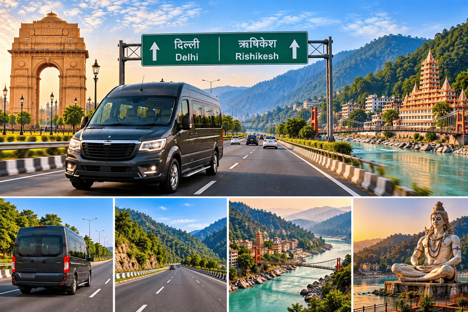 Delhi to Rishikesh Force Urbania Rental